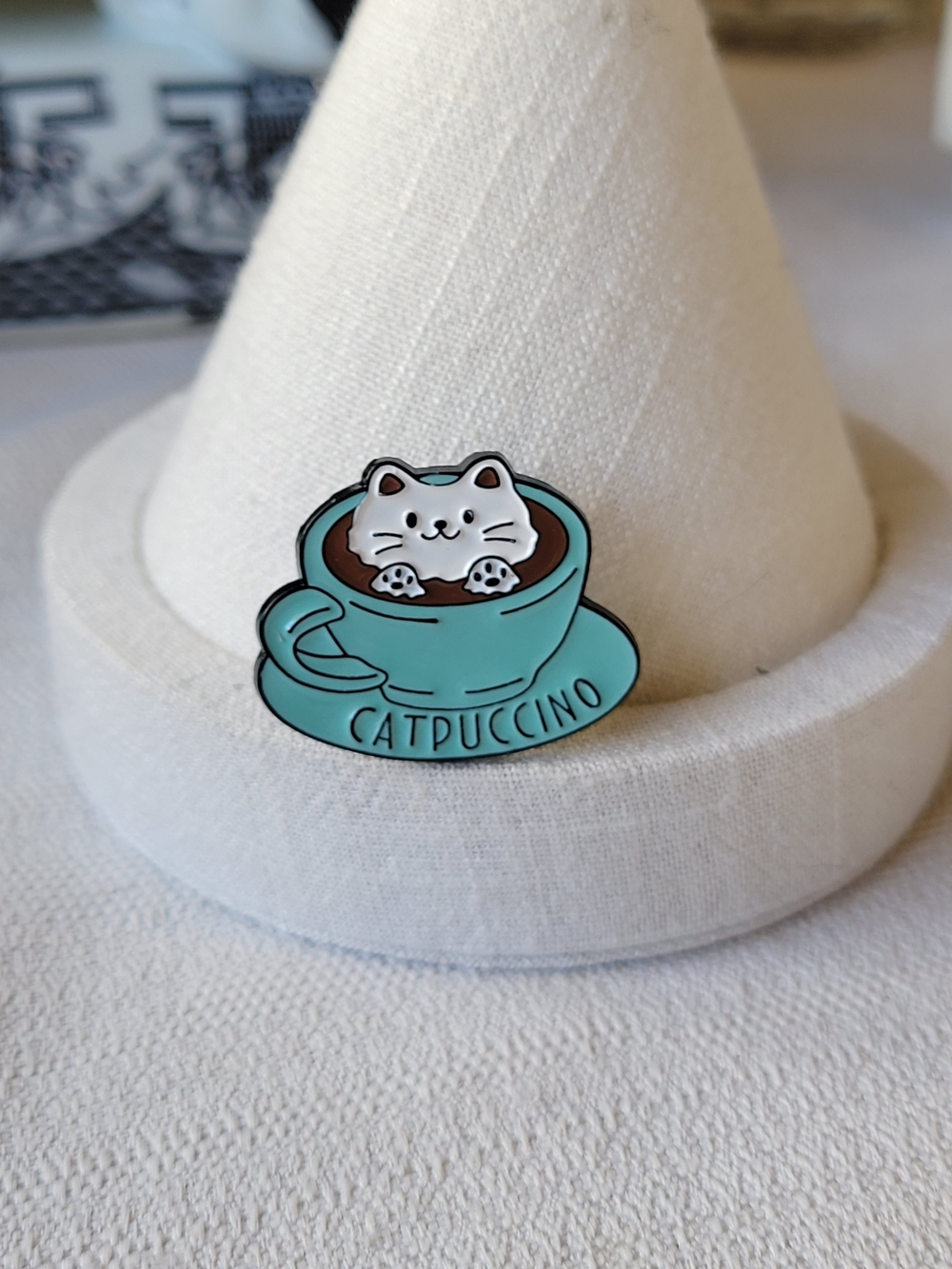 2/$15  Catpuccino Enamel Pin